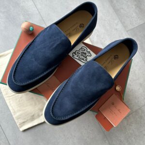 Loro Piana Loafers Navy Blue