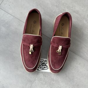 Loro Piana Summer Charms Walk Loafer Azuki Red