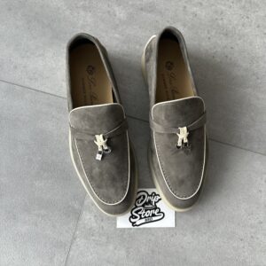 Loro Piana Summer Charms Walk Loafer Light Sicilian Grey