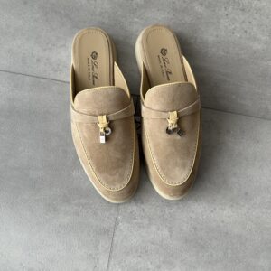 Loro Piana Charms Walk Loafer Open Sandstone