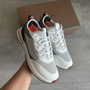 Loro Piana Weekend Walk Sneakers Evo Grey White