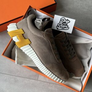 Hermès Bouncing Sneakers Brown Yellow
