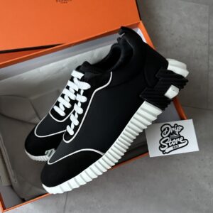 Hermès Bouncing Sneakers Black White Line