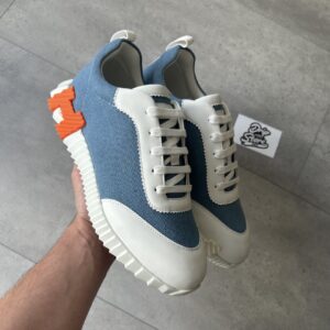 Hermès Bouncing Sneakers Blue Jeans
