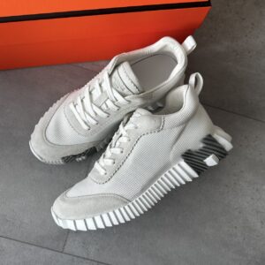 Hermès Bouncing Sneakers White Grey