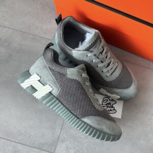 Hermès Bouncing Sneakers Grey White
