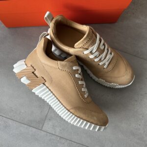 Hermès Bouncing Sneakers Creme Leather