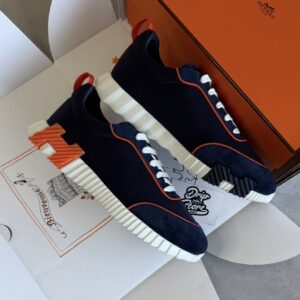 Hermès Bouncing Sneakers Blue Orange Lines