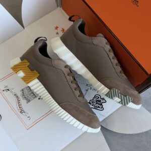 Hermès Bouncing Sneakers Brown Yellow