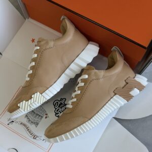 Hermès Bouncing Sneakers Creme Leather