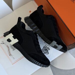 Hermès Bouncing Sneakers Double Black White