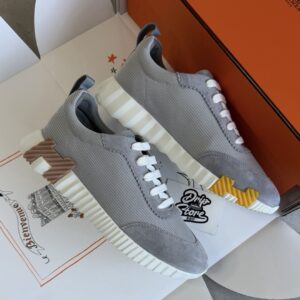 Hermès Bouncing Sneakers White Light Pink Beige