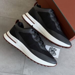 Loro Piana Weekend Walk Sneakers Evo Black White