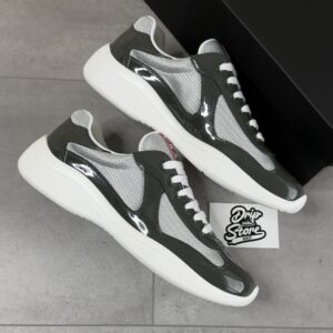 Prada America's Cup Shiny Grey White