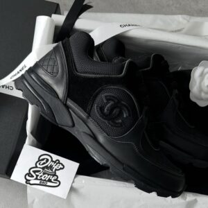 Chanel Trainers Black Leather