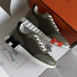 Hermès Bouncing Sneakers Green Orange