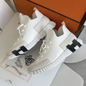 Hermès Lift slip-on Sneakers White Black