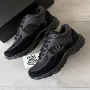 Chanel Trainers Black Leather