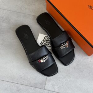 Hermès Giulia Sandal Black