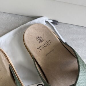 Brunello Cucinelli Sandal Green Leather x