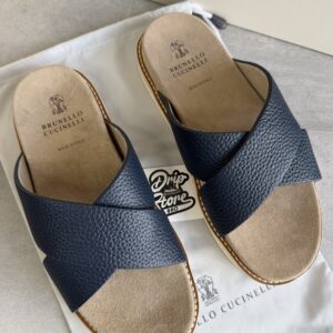 Brunello Cucinelli Sandal Blue Leather x