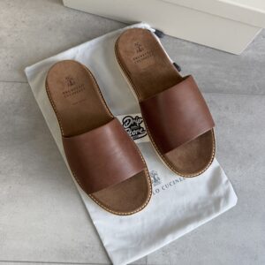 Brunello Cucinelli Sandal Brown Leather