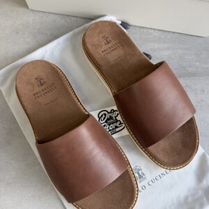 Brunello Cucinelli Sandal Brown Leather