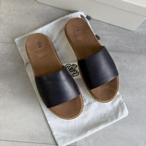 Brunello Cucinelli Sandal Black Leather