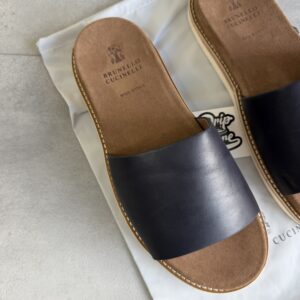 Brunello Cucinelli Sandal Black Leather