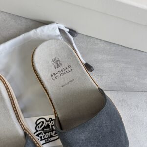 Brunello Cucinelli Sandal Grey Suede