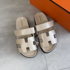 Hermès Chypre Women Beige Leather