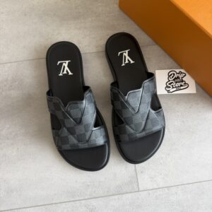 Louis Vuitton Slippers Oasis Black Grey