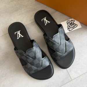 Louis Vuitton Slippers Oasis Black Grey