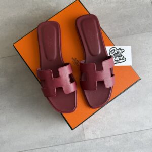 Hermès Oran Burgundy Red