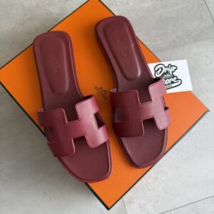 Hermès Oran Burgundy Red