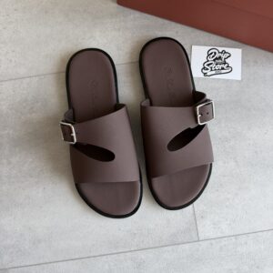 Loro Piana Slipper Brown Leather