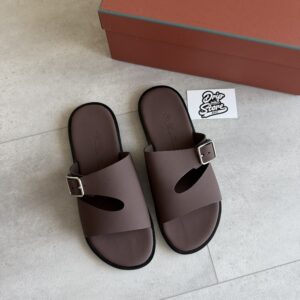 Loro Piana Slipper Brown Leather