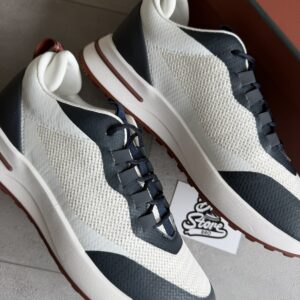 Loro Piana Weekend Walk Sneakers Blue White