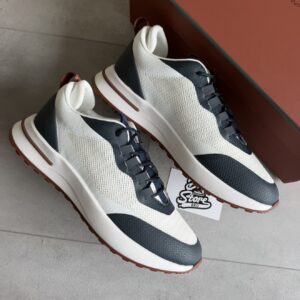 Loro Piana Weekend Walk Sneakers Blue White