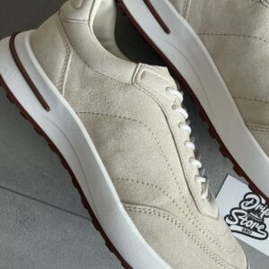 Loro Piana Weekend Walk Sneakers Beige White