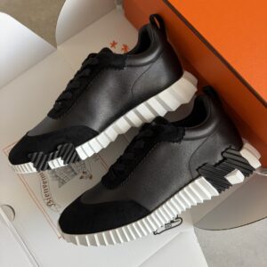 Hermès Bouncing Sneakers Black White
