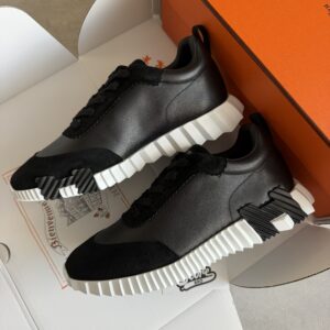 Hermès Bouncing Sneakers Black White