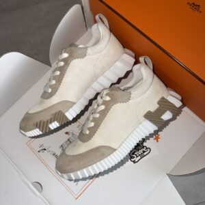 Hermès Bouncing Sneakers Beige Suede