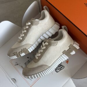 Hermès Bouncing Sneakers Beige Suede