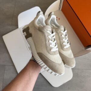 Hermès Bouncing Sneakers Beige Suede