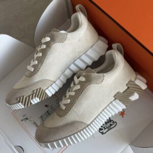 Hermès Bouncing Sneakers Beige Suede
