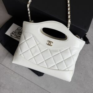 Chanel Bag White Leather