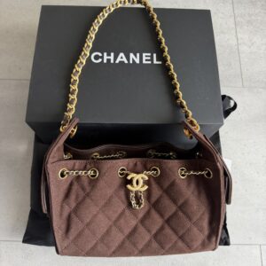 Chanel Bag Brown Suede